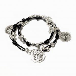 Hand Made Pewter Bracelet Plated in 925 Silver - SKU# ZBL-051