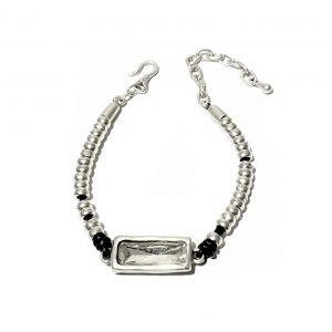 Hand Made Pewter Bracelet Plated in 925 Silver - SKU# ZBL-086
