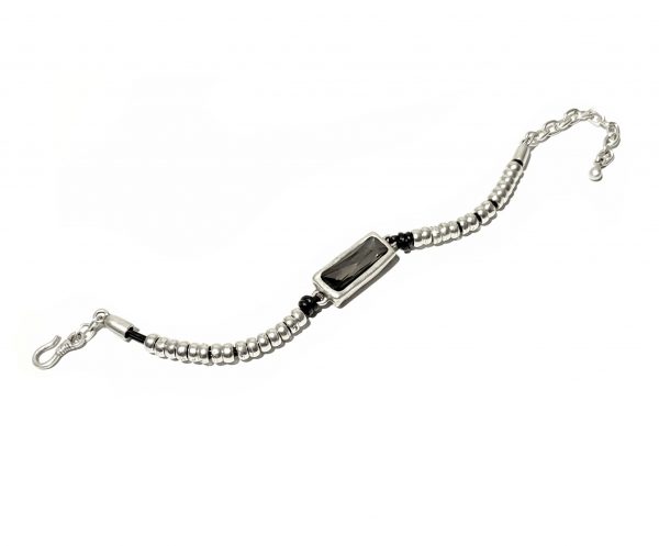 Hand Made Pewter Bracelet Plated in 925 Silver - SKU# ZBL-086G - Image 2