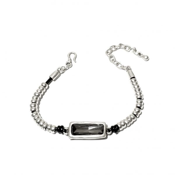 Hand Made Pewter Bracelet Plated in 925 Silver - SKU# ZBL-086G