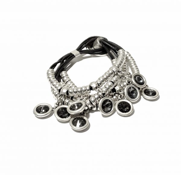Hand Made Pewter Bracelet Plated in 925 Silver - SKU# ZBL-110G