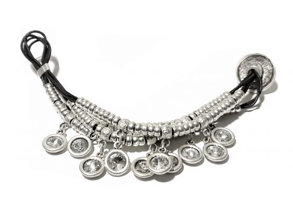 Hand Made Pewter Bracelet Plated in 925 Silver - SKU# ZBL-110W - Image 2