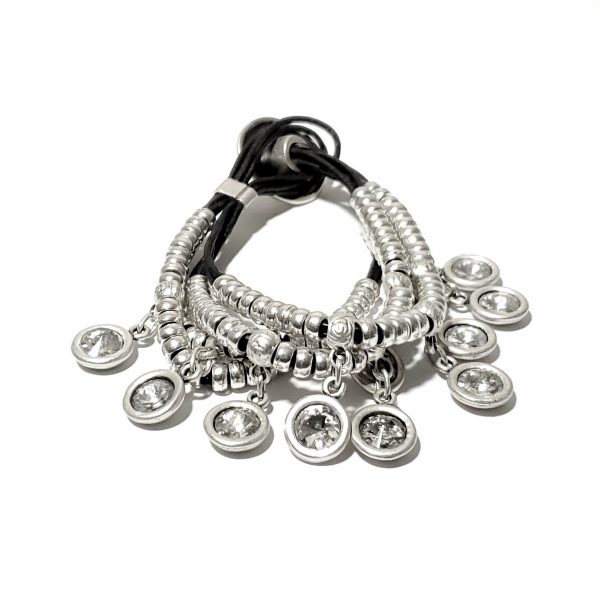 Hand Made Pewter Bracelet Plated in 925 Silver - SKU# ZBL-110W
