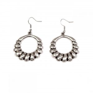 Hand Made Pewter Earrings Plated in 925 Silver - SKU# ZE-105
