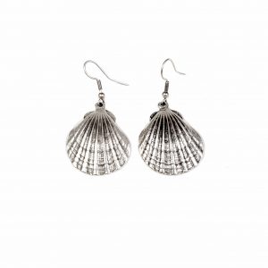 Hand Made Pewter Earrings Plated in 925 Silver - SKU# ZE-133