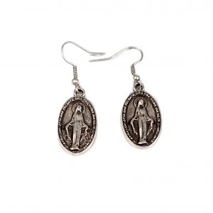 Hand Made Pewter Earrings Plated in 925 Silver - SKU# ZE-415