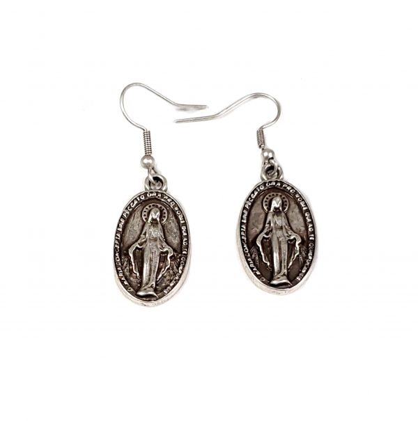 Hand Made Pewter Earrings Plated in 925 Silver - SKU# ZE-415
