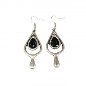 Hand Made Pewter Earrings Plated in 925 Silver - SKU# ZE-577G