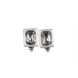 Hand Made Pewter Earrings Plated in 925 Silver - SKU# ZE-628