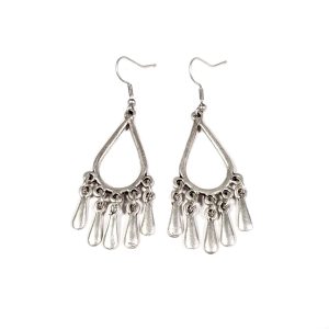 Hand Made Pewter Earrings Plated in 925 Silver - SKU# ZEP-013