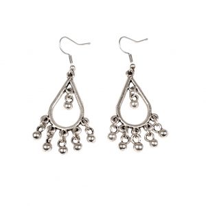 Hand Made Pewter Earrings Plated in 925 Silver - SKU# ZEP-020