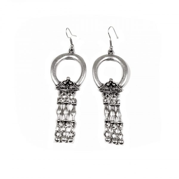 Hand Made Pewter Earrings Plated in 925 Silver - SKU# ZEP-024