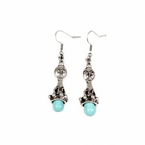 Hand Made Pewter Earrings Plated in 925 Silver - SKU# ZESP-008
