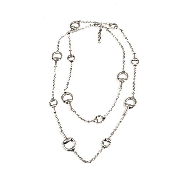 Hand Made Pewter Necklace Plated in 925 Silver - SKU# ZN-155