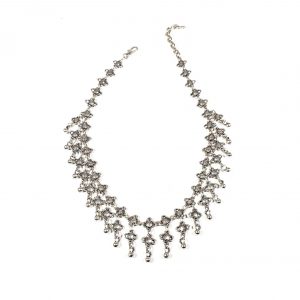 Hand Made Pewter Necklace Plated in 925 Silver - SKU# ZN-228