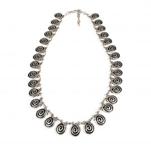 Hand Made Pewter Necklace Plated in 925 Silver - SKU# ZN-295