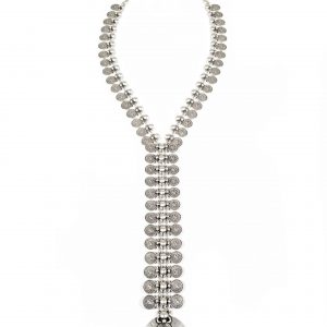 Hand Made Pewter Necklace Plated in 925 Silver - SKU# ZN-302