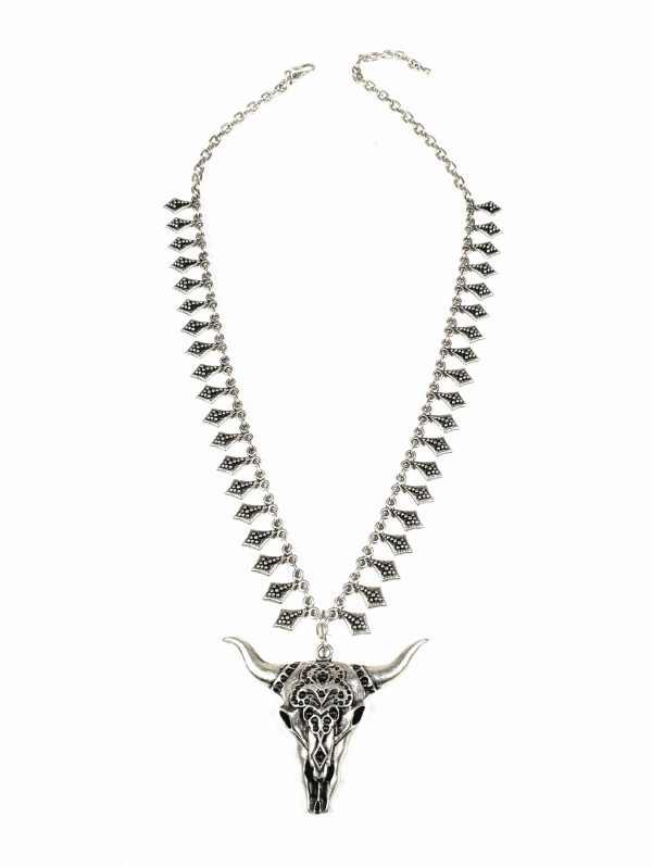 Hand Made Pewter Necklace Plated in 925 Silver - SKU# ZN-385