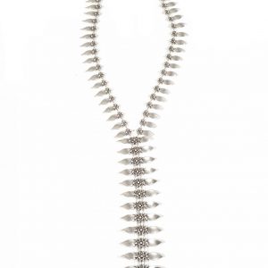 Hand Made Pewter Necklace Plated in 925 Silver - SKU# ZN-655