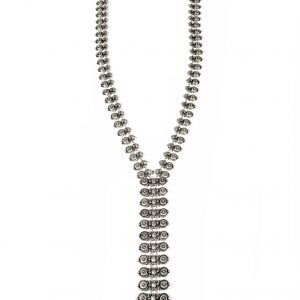 Hand Made Pewter Necklace Plated in 925 Silver - SKU# ZN-656