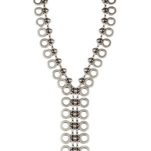Hand Made Pewter Necklace Plated in 925 Silver - SKU# ZN-657
