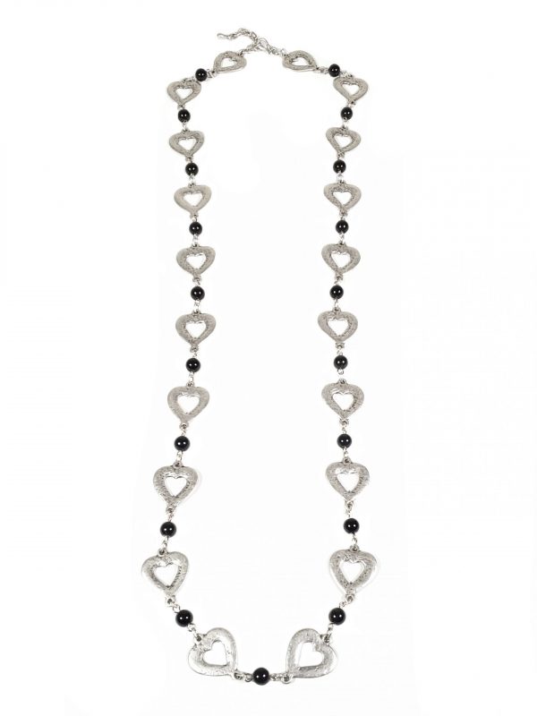 Hand Made Pewter Necklace Plated in 925 Silver - SKU# ZNB-034 - Image 2