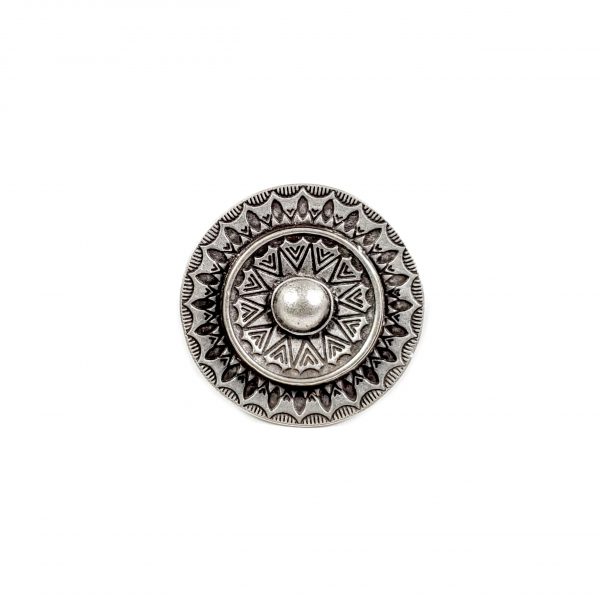 Hand Made Pewter Adjustable Ring Plated in 925 Silver - SKU# ZR-067