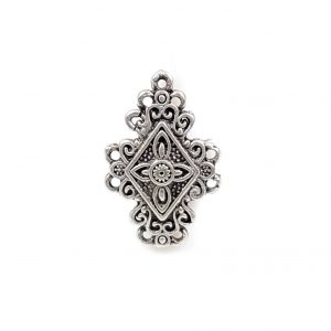 Hand Made Pewter Adjustable Ring Plated in 925 Silver - SKU# ZR-160