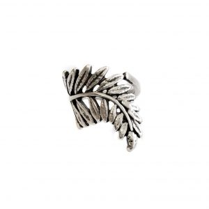 Hand Made Brass Adjustable Ring Plated in 925 Silver - SKU# ZRC-014
