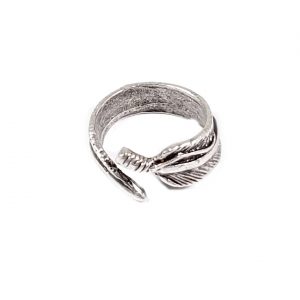 Hand Made Brass Adjustable Ring Plated in 925 Silver - SKU# ZRC-028