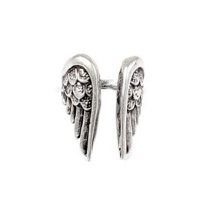 Hand Made Brass Adjustable Ring Plated in 925 Silver - SKU# ZRC-033