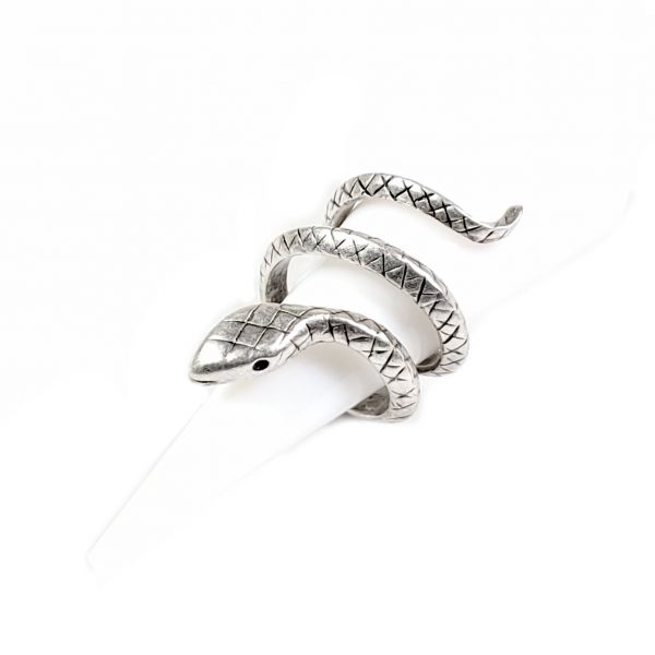 Hand Made Brass Adjustable Ring Plated in 925 Silver - SKU# ZRC-055