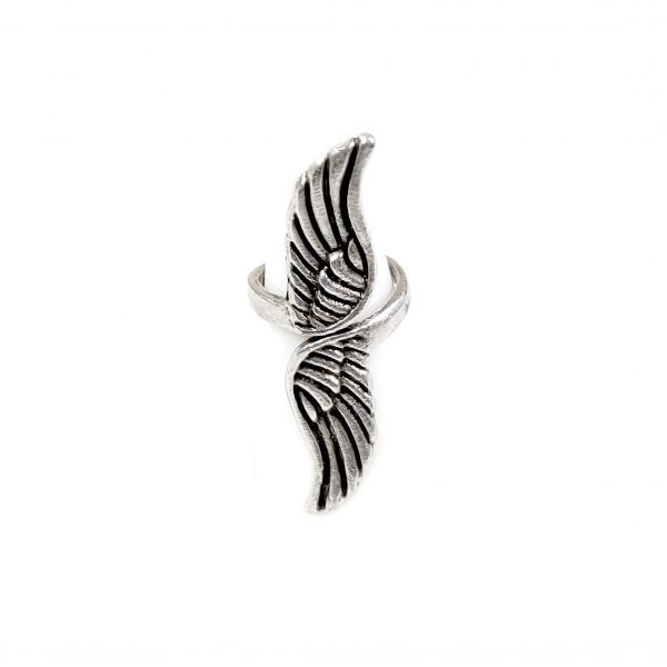 Hand Made Brass Adjustable Ring Plated in 925 Silver - SKU# ZRC-075
