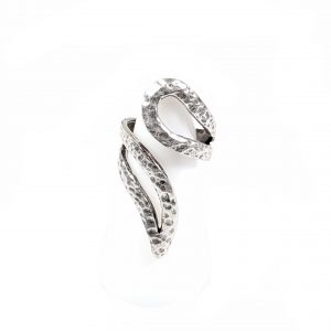 Hand Made Brass Adjustable Ring Plated in 925 Silver - SKU# ZRC-084