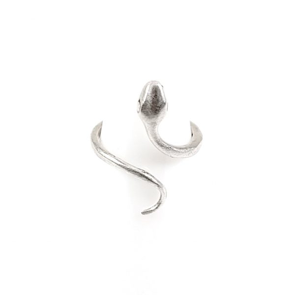 Hand Made Brass Adjustable Ring Plated in 925 Silver - SKU# ZRC-150 - Image 2