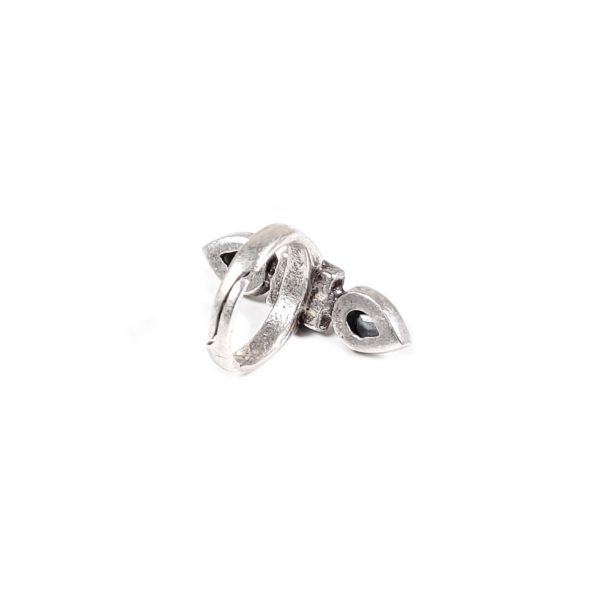 Hand Made Brass Ring plated in 925 Silver - SKU# ZRC-197 - Image 2