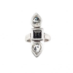 Hand Made Brass Ring plated in 925 Silver - SKU# ZRC-197