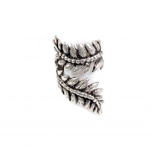 Hand Made Brass Adjustable Ring Plated in 925 Silver - SKU# ZRC-206