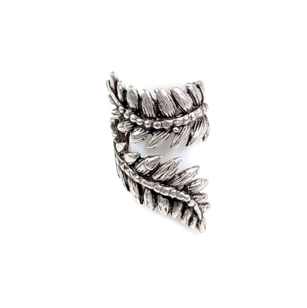 Hand Made Brass Adjustable Ring Plated in 925 Silver - SKU# ZRC-206