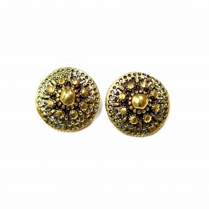 Hand Made Brass Earrings - SKU# BRN-4001