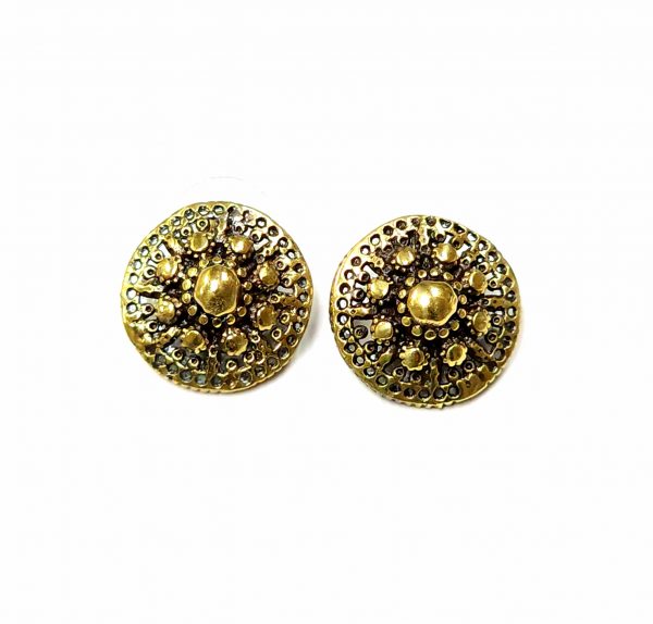 Hand Made Brass Earrings - SKU# BRN-4001