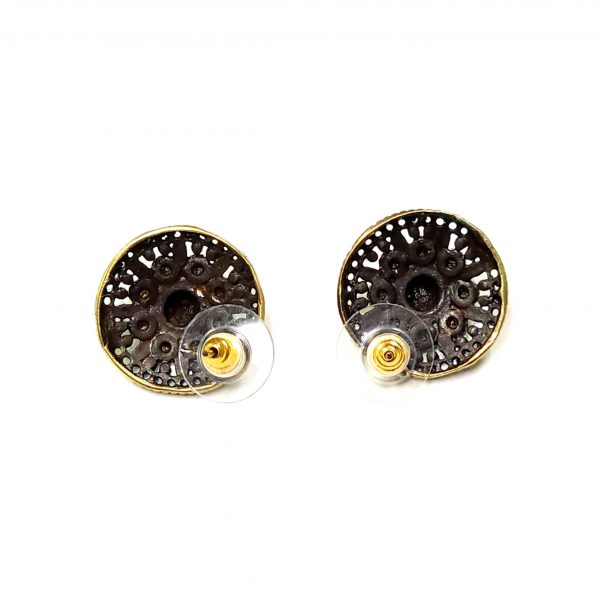 Hand Made Brass Earrings - SKU# BRN-4001 - Image 3