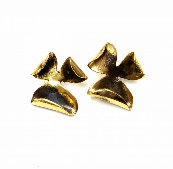 Hand Made Brass Earrings - SKU# BRN-4002