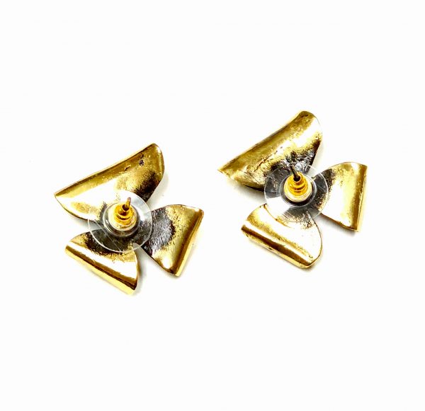 Hand Made Brass Earrings - SKU# BRN-4002 - Image 3