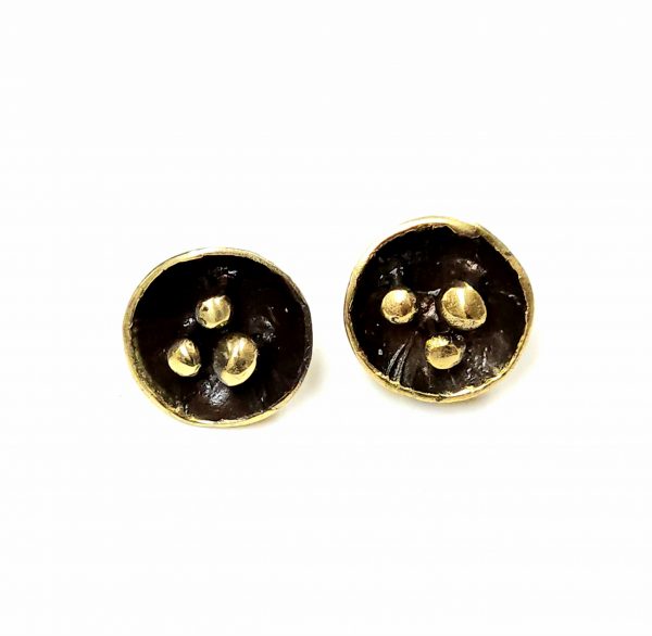 Hand Made Brass Earrings - SKU# BRN-4003