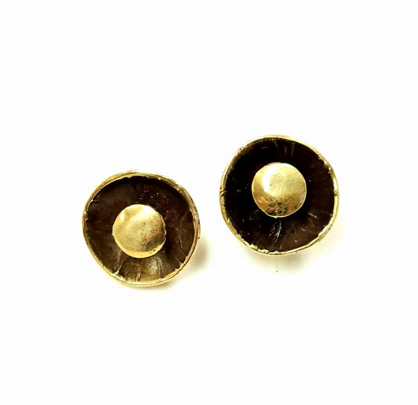 Hand Made Brass Earrings - SKU# BRN-4004