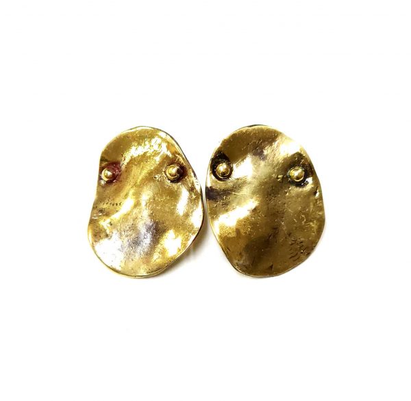 Hand Made Brass Earrings - SKU# BRN-4006