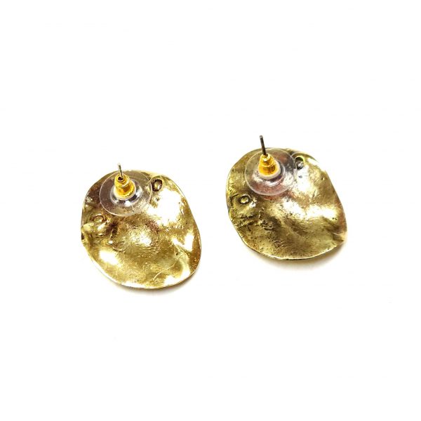 Hand Made Brass Earrings - SKU# BRN-4006 - Image 3