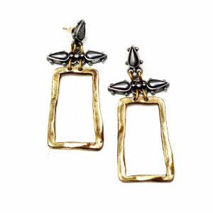 Hand Made Brass Earrings - SKU# BRN-4015