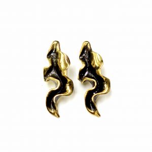 Hand Made Brass Earrings - SKU# BRN-4026